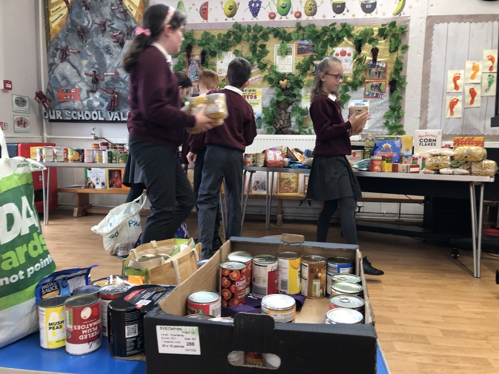 Harvest Festival Lord's Larder Donations St Nicholas Church of